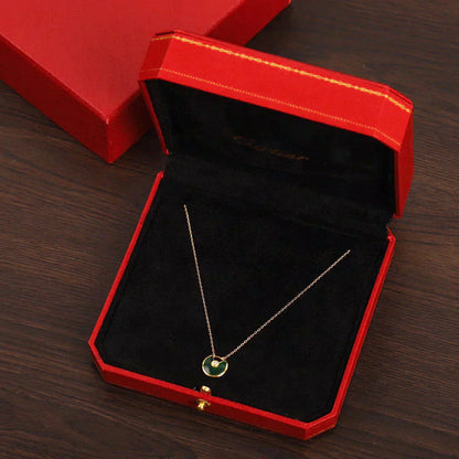 [Windsor Jewelry]AMULETTE GOLD MALACHITE NECKLACE