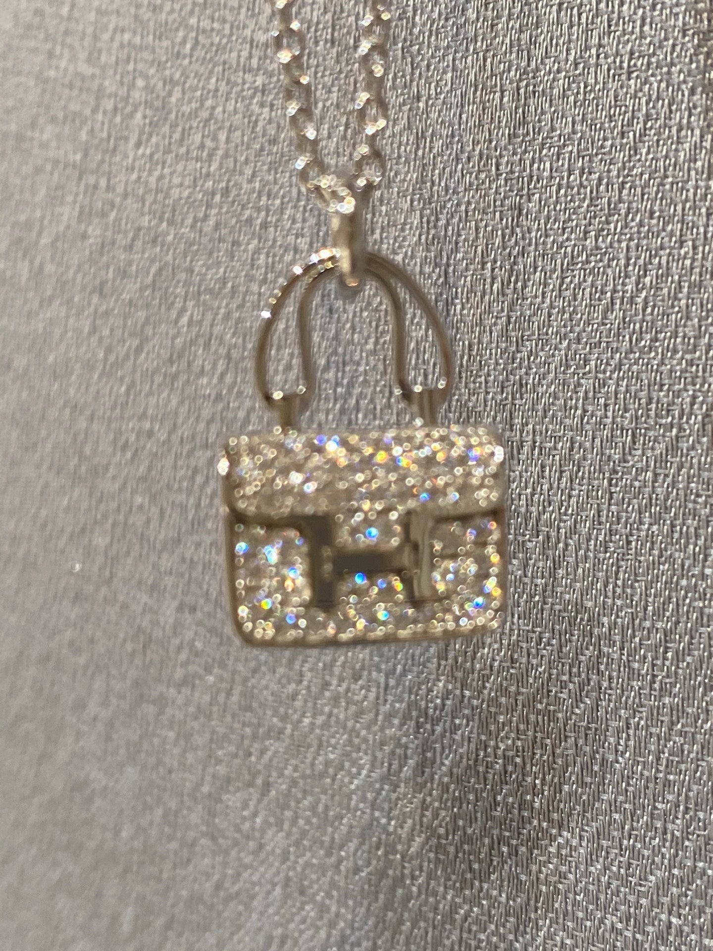 [Windsor Jewelry]CONSTANCE PEDANT DIAMOND NECKLACE