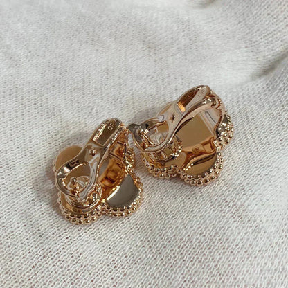 [Windsor Jewelry]CLOVER MEDIUM 1 MOTIFS CARNELIAN  DIAMOND earrings