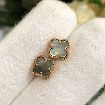 [Windsor Jewelry]CLOVER MINI GOLD EARRINGS