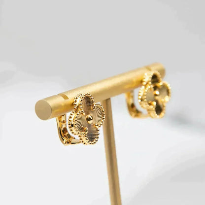 [Windsor Jewelry]CLOVER MEDIUM 1 MOTIFS LASER EARRINGS