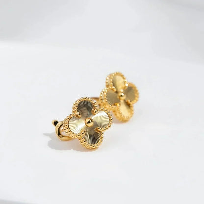 [Windsor Jewelry]CLOVER MEDIUM 1 MOTIFS LASER EARRINGS