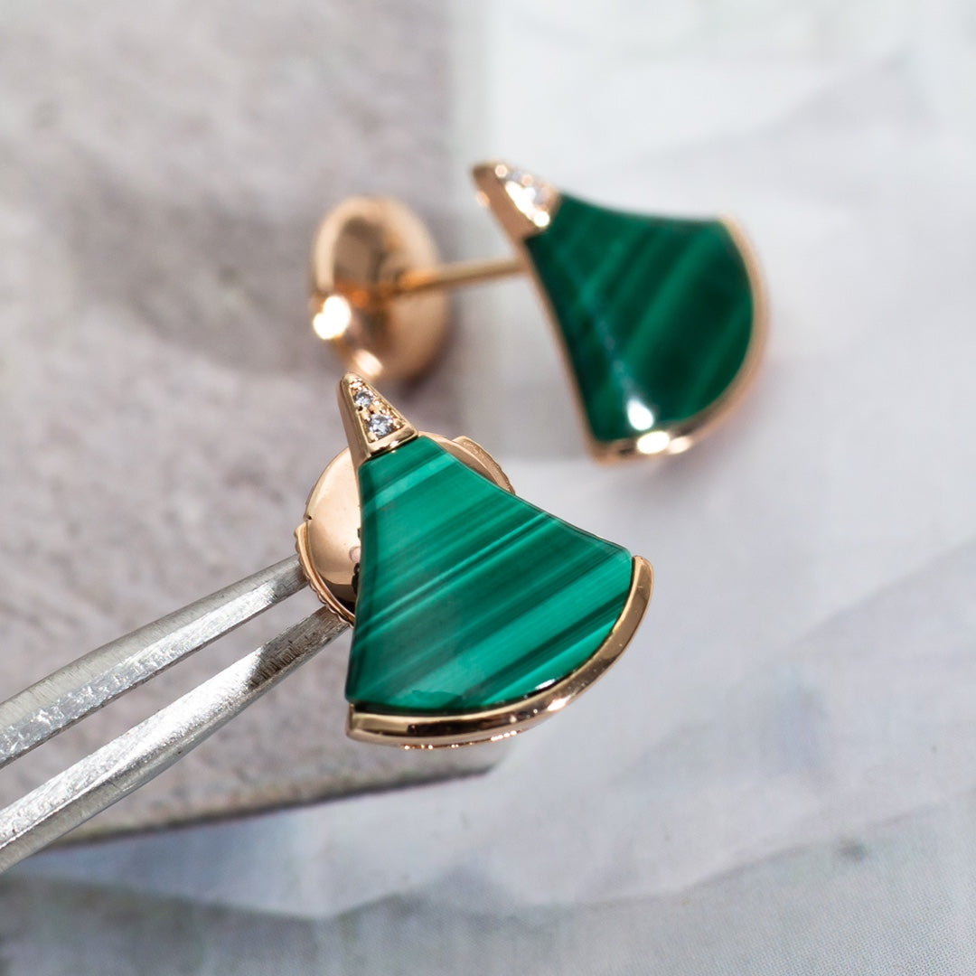 [Windsor Jewelry]DIVAS DREAM EARRINGS PINK GOLD