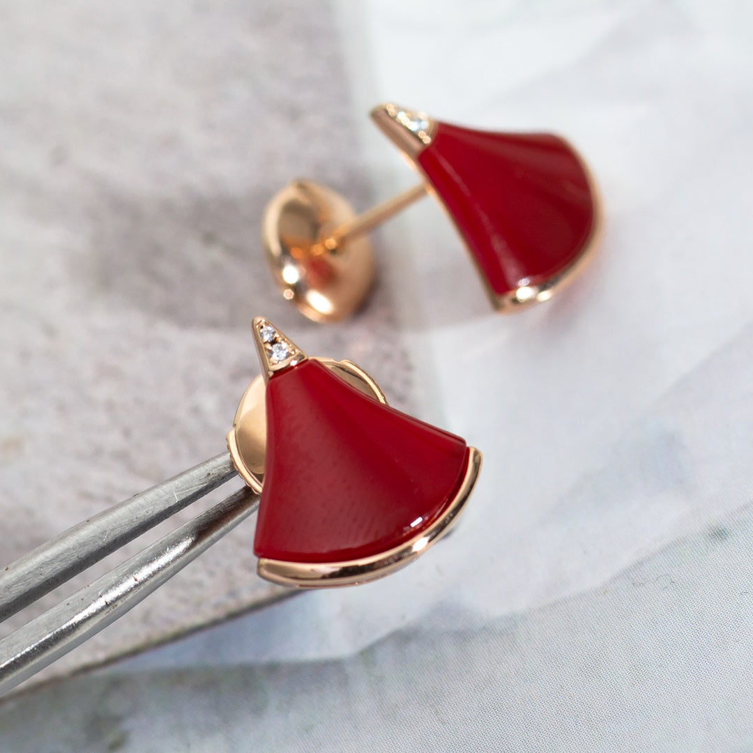 [Windsor Jewelry]DIVAS DREAM EARRINGS PINK GOLD