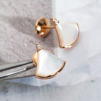 [Windsor Jewelry]DIVAS DREAM EARRINGS PINK GOLD