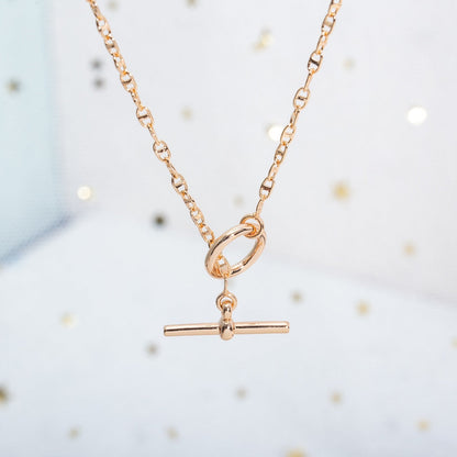 [Windsor Jewelry]ECHAPPEE NECKLACE PINK GOLD