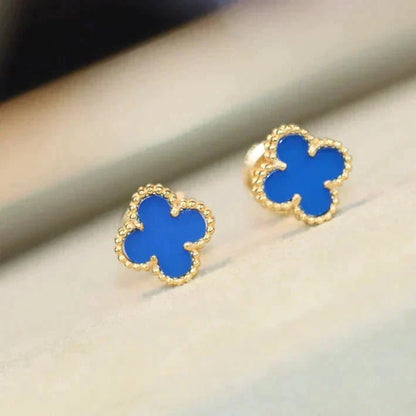 [Windsor Jewelry]CLOVER MINI 9.5MM TURQUOISE EARRINGS