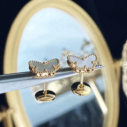 [Windsor Jewelry]SWEET BUTTERFLY MOP EARSTUDS