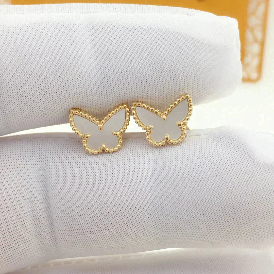 [Windsor Jewelry]SWEET BUTTERFLY MOP EARSTUDS