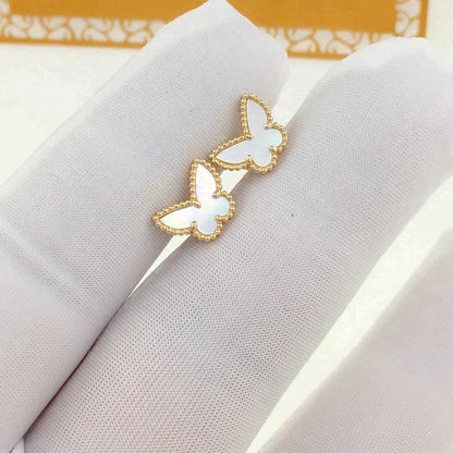 [Windsor Jewelry]SWEET BUTTERFLY MOP EARSTUDS