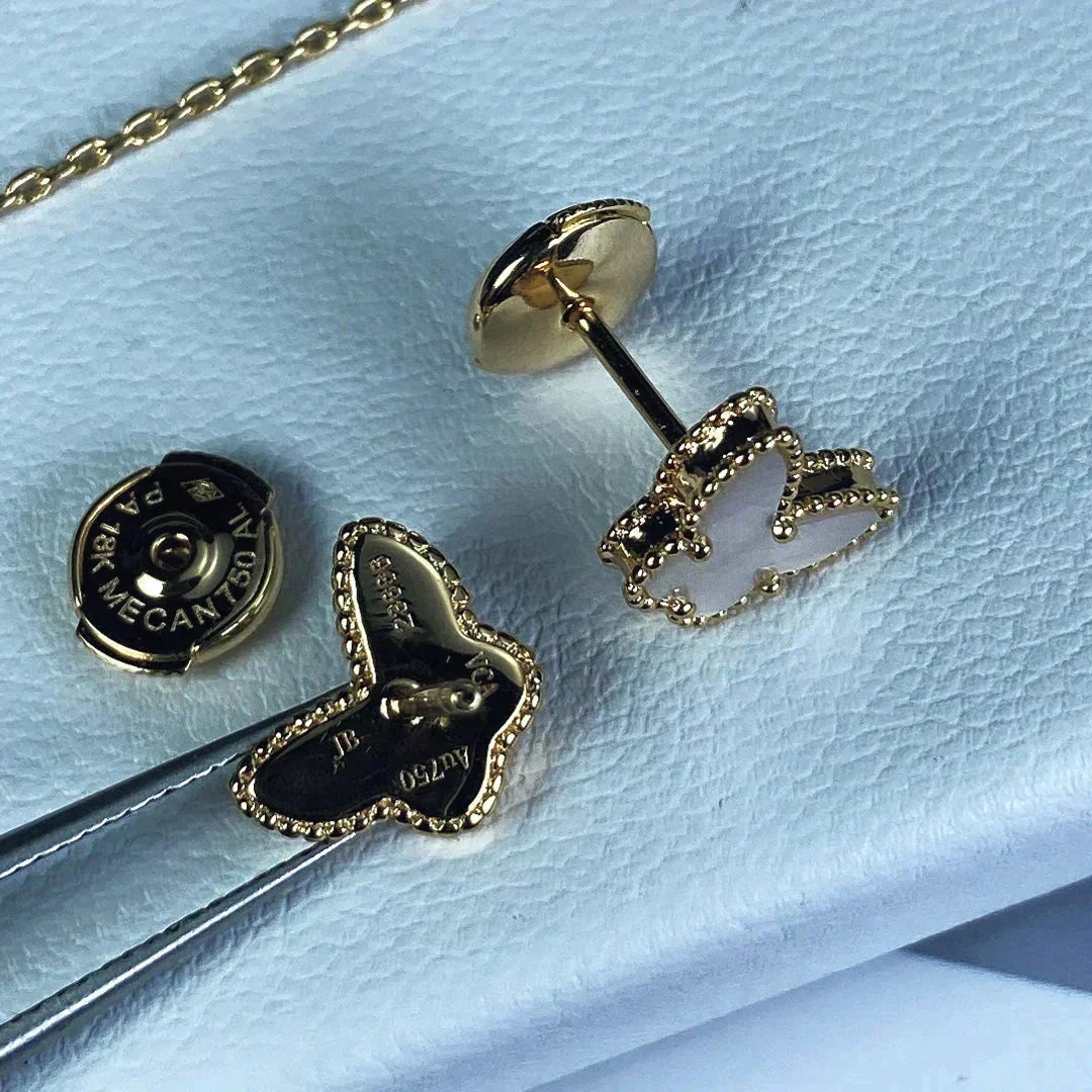 [Windsor Jewelry]SWEET BUTTERFLY MOP EARSTUDS