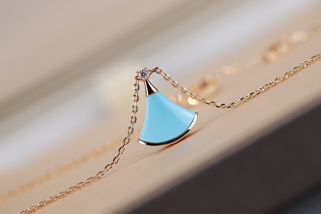[Windsor Jewelry]DREAM NECKLACE TURQUOISE PINK GOLD