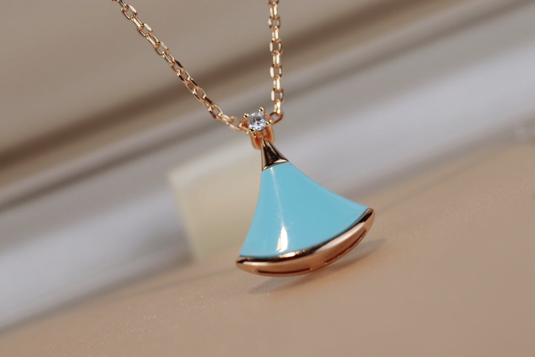 [Windsor Jewelry]DREAM NECKLACE TURQUOISE PINK GOLD