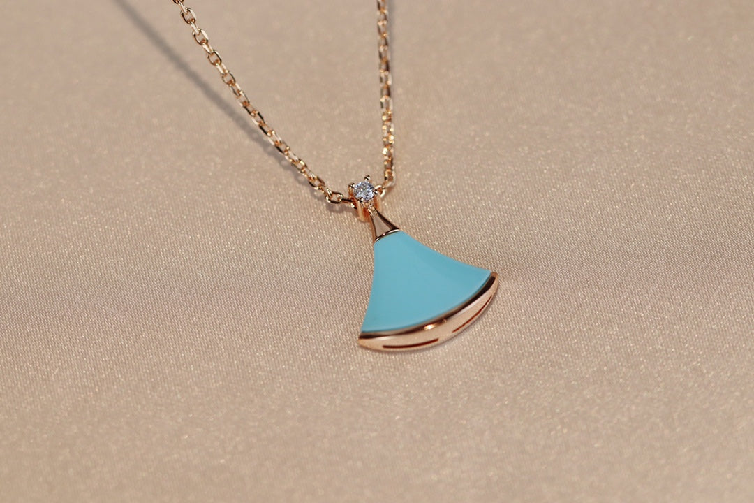 [Windsor Jewelry]DREAM NECKLACE TURQUOISE PINK GOLD