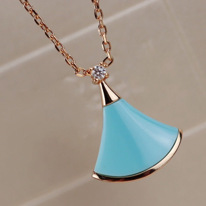 [Windsor Jewelry]DREAM NECKLACE TURQUOISE PINK GOLD