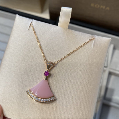 [Windsor Jewelry]DREAM NECKLACE PINK OPAL