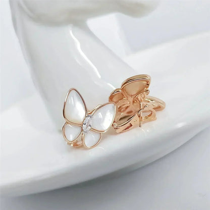 [Windsor Jewelry]BUTTERFLY MOP DIAMOND EARRINGS