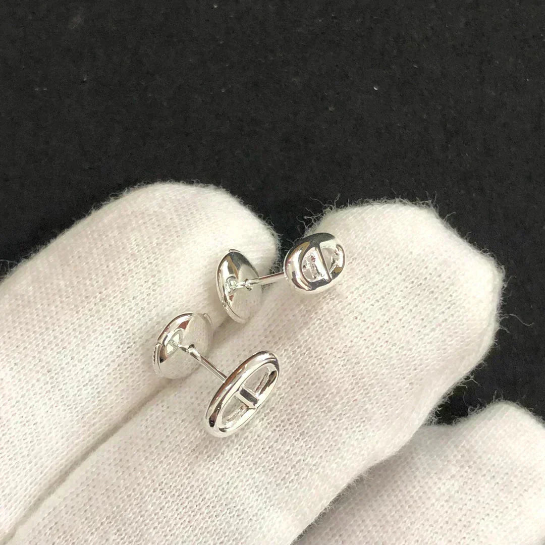 [Windsor Jewelry]CHAINE SMALL EARRINGS GOLD AND SILVER