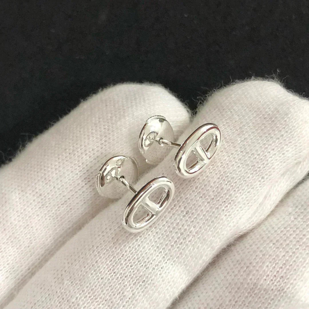 [Windsor Jewelry]CHAINE SMALL EARRINGS GOLD AND SILVER