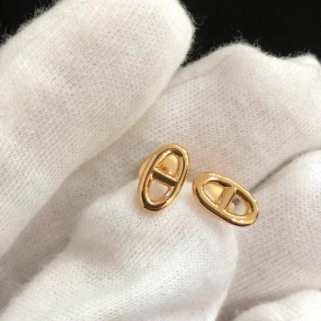 [Windsor Jewelry]CHAINE SMALL EARRINGS GOLD AND SILVER