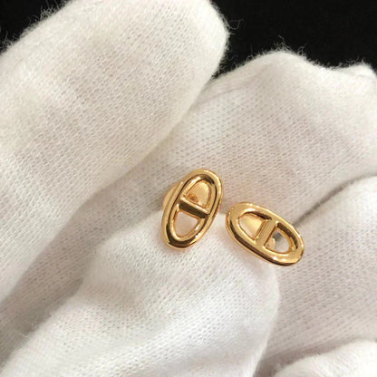 [Windsor Jewelry]CHAINE SMALL EARRINGS GOLD AND SILVER
