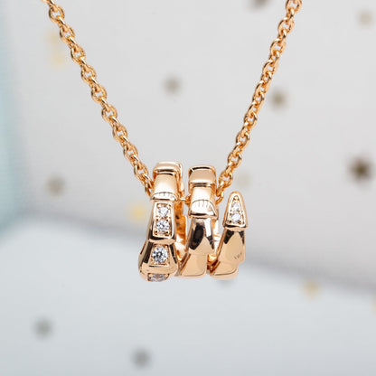 [Windsor Jewelry]SERPENTI PINK GOLD NECKLACE DIAMOND