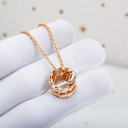 [Windsor Jewelry]SERPENTI PINK GOLD NECKLACE DIAMOND