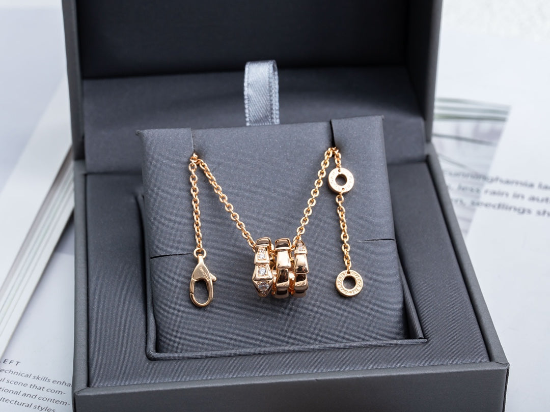 [Windsor Jewelry]SERPENTI PINK GOLD NECKLACE DIAMOND