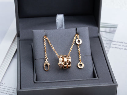 [Windsor Jewelry]SERPENTI PINK GOLD NECKLACE DIAMOND
