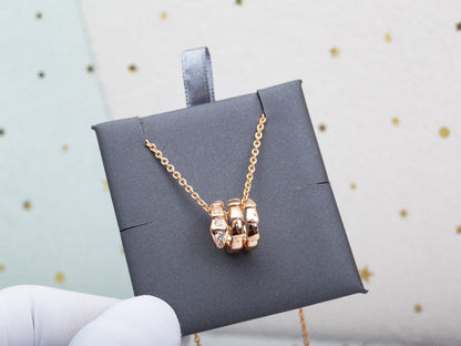 [Windsor Jewelry]SERPENTI PINK GOLD NECKLACE DIAMOND