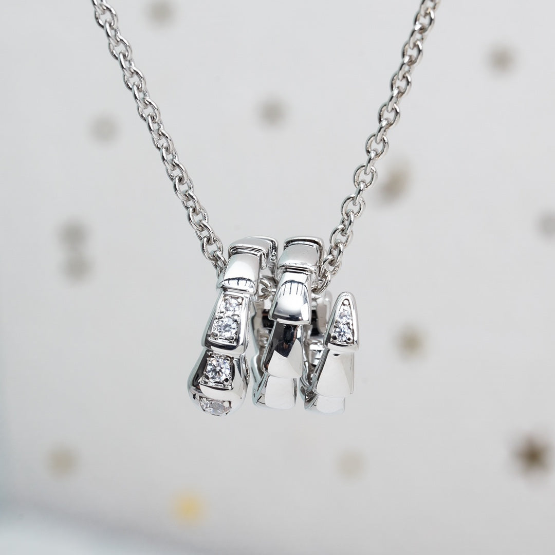[Windsor Jewelry]SERPENTI SILVER NECKLACE DIAMOND