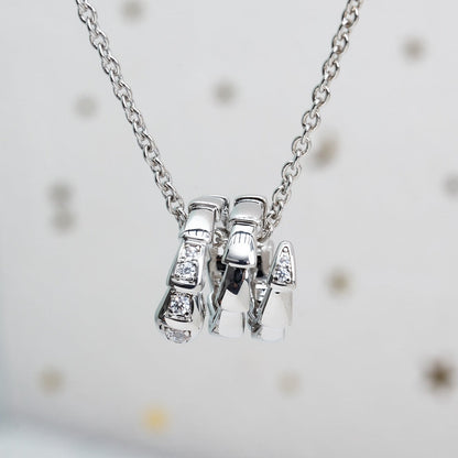 [Windsor Jewelry]SERPENTI SILVER NECKLACE DIAMOND