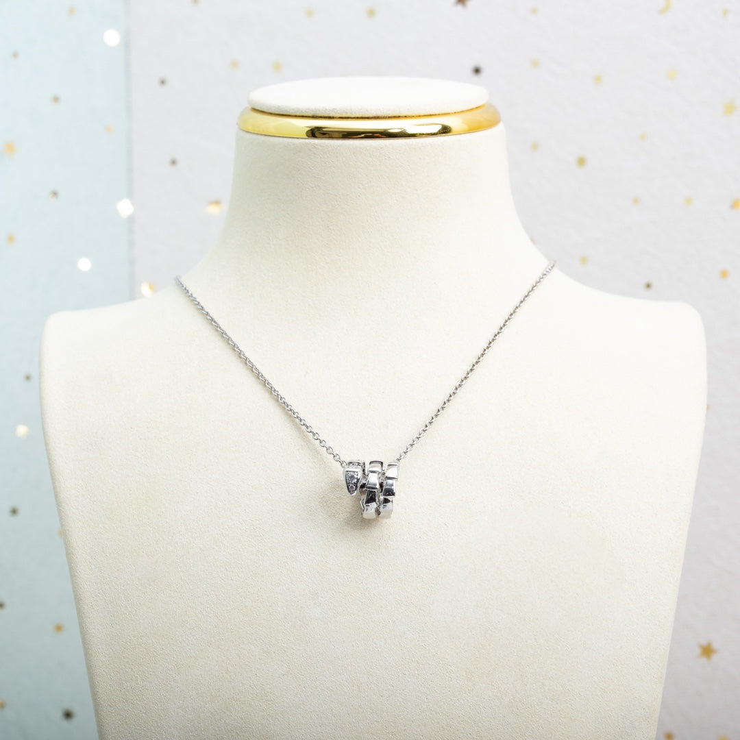 [Windsor Jewelry]SERPENTI SILVER NECKLACE DIAMOND