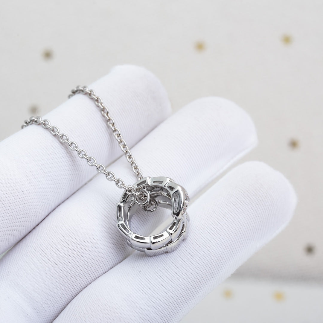 [Windsor Jewelry]SERPENTI SILVER NECKLACE DIAMOND