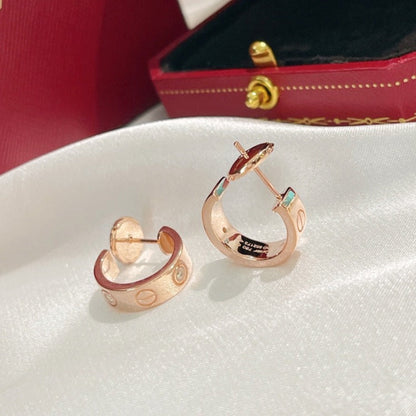 [Windsor Jewelry]LOVE EARRINGS 5.7MM 2 DIAMONDS