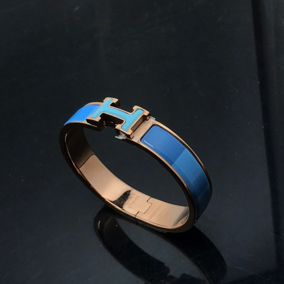 [Windsor Jewelry]H BRACELET BLUE RAINBOW CERAMIC