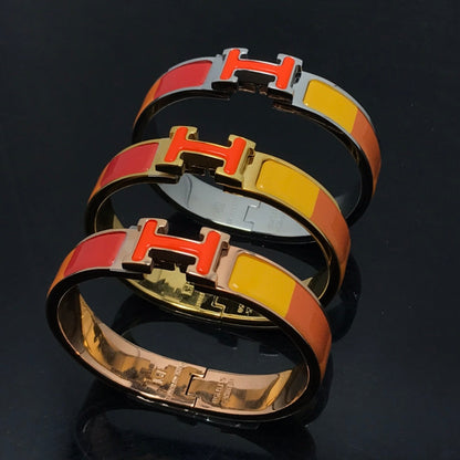 [Windsor Jewelry]H BRACELET ORANGE RAINBOW CERAMIC