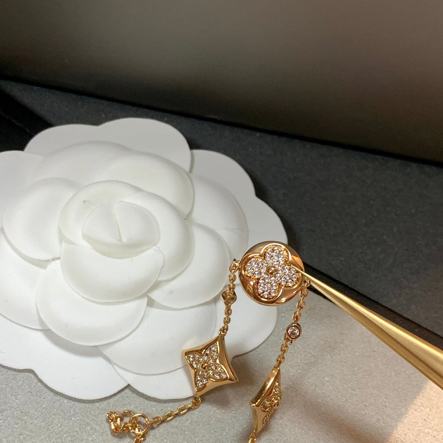 [Windsor Jewelry]STAR AND SUN 4 MOTIFS GOLD DIAMONDS BRACELET
