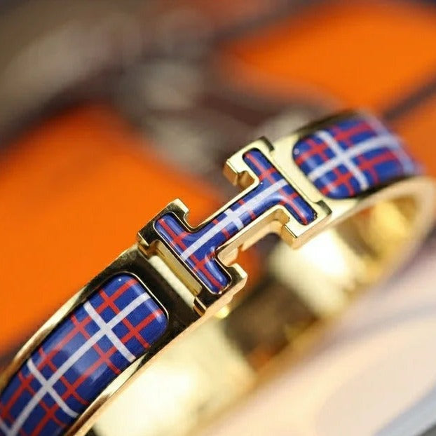 [Windsor Jewelry]H TARTAN BRACELET 12MM