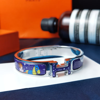 [Windsor Jewelry]H STAR AND MOON BRACELET 12MM