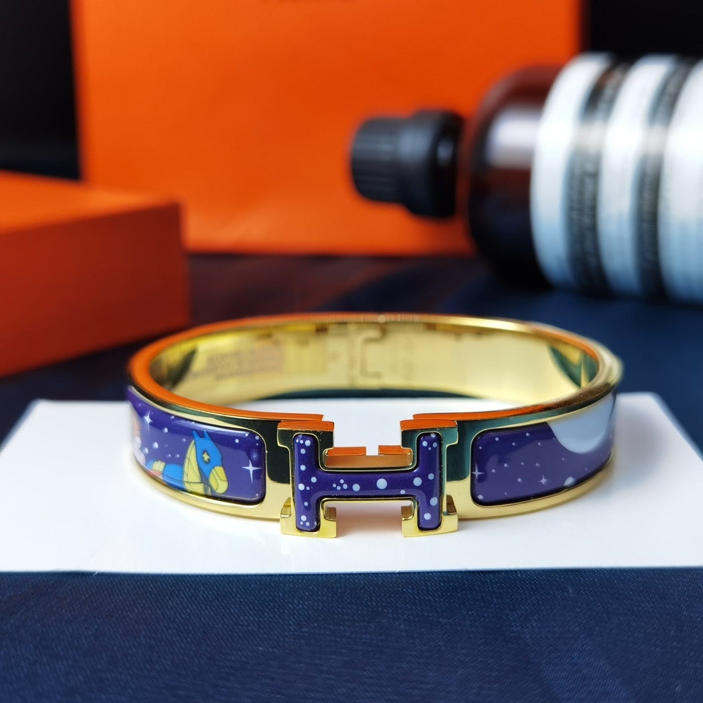 [Windsor Jewelry]H STAR AND MOON BRACELET 12MM