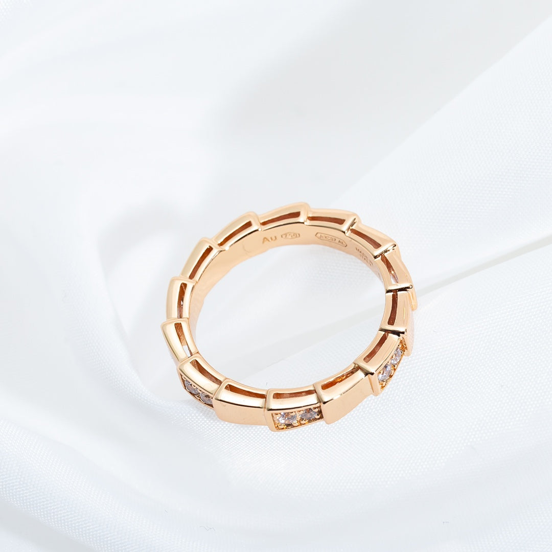[Windsor Jewelry]SERPENTI RING PINK GOLD  3MM