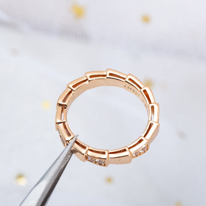 [Windsor Jewelry]SERPENTI RING PINK GOLD  3MM