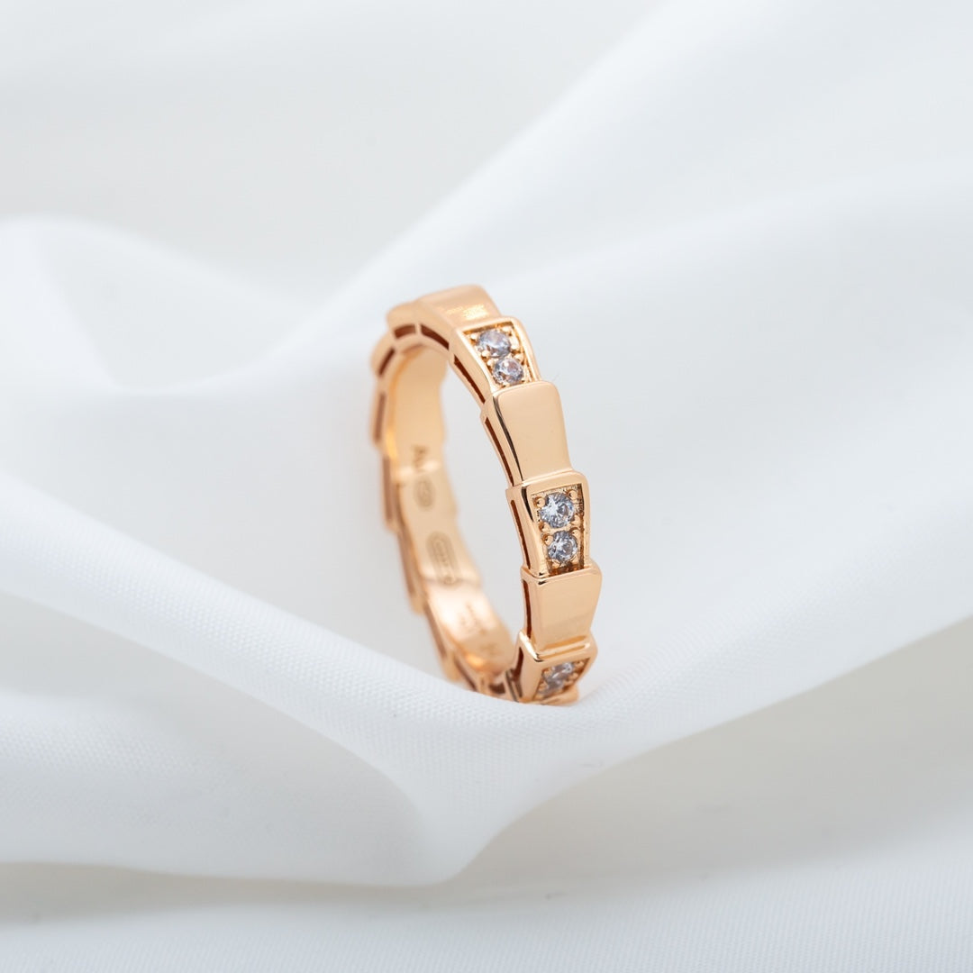 [Windsor Jewelry]SERPENTI RING PINK GOLD  3MM