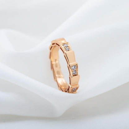 [Windsor Jewelry]SERPENTI RING PINK GOLD  3MM
