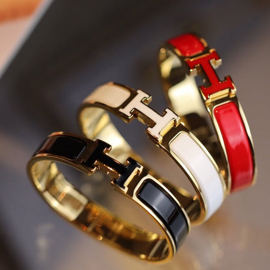 [Windsor Jewelry]H BRACELET 12MM GOLD