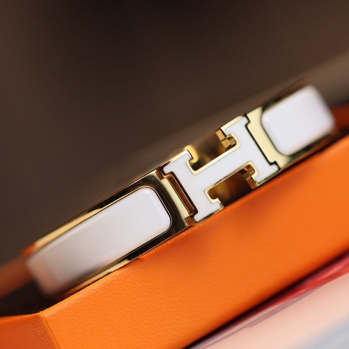 [Windsor Jewelry]H BRACELET 12MM GOLD