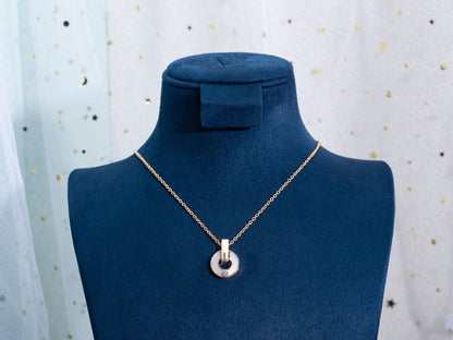 [Windsor Jewelry]GARI NECKLACE PINK GOLD MOP