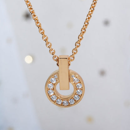 [Windsor Jewelry]GARI NECKLACE PINK GOLD DIAMOND