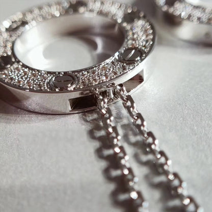 [Windsor Jewelry]LOVE NECKLACE ADJUSTABLE SILVER